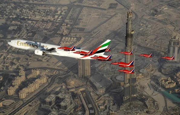 The plane, large, hawk, Emirates, family, passenger, for, Hawk