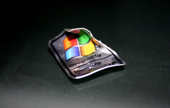 Macro, minimalism, logo, Windows XP