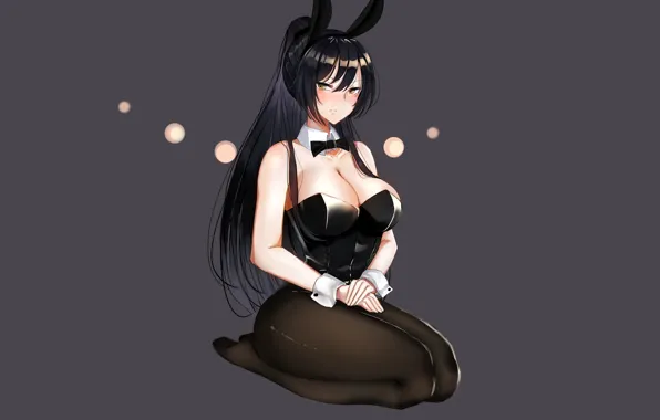 Girl, sexy, cleavage, long hair, boobs, anime, beautiful, pretty