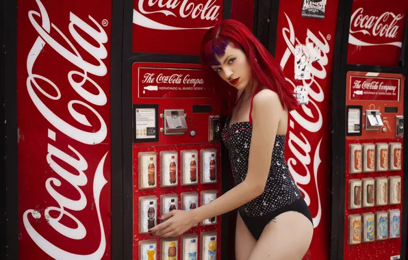 Girl, face, hair, body, color, machines