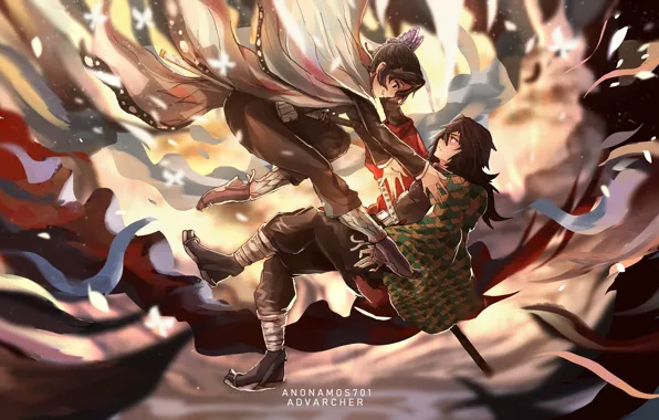 Picture two, falls, The Blade Cleaves Demons