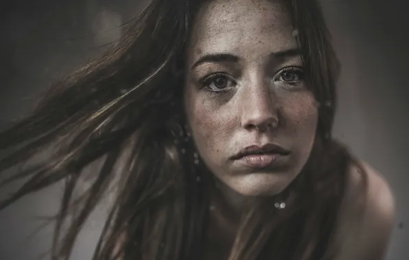 Drops, macro, portrait, bokeh, Joan Le Jan, Blop