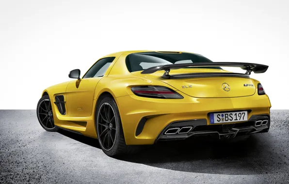 Yellow, Mercedes, Car, Car, AMG, Mercedes SLS, Wallpapers, Yellow