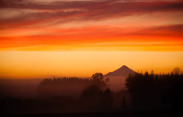 The volcano, Chile, Andes, Osorno