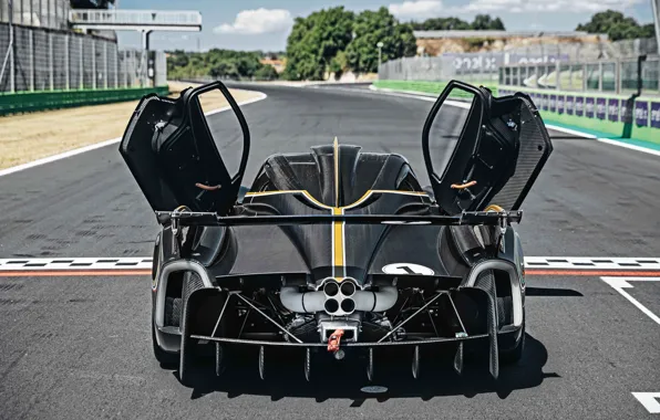 Pagani, To huayr, exhaust, rear view, Pagani Huayra R