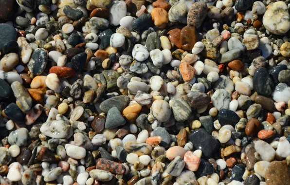 Pebbles, stones, background, shore, texture, placer, colorful, a lot