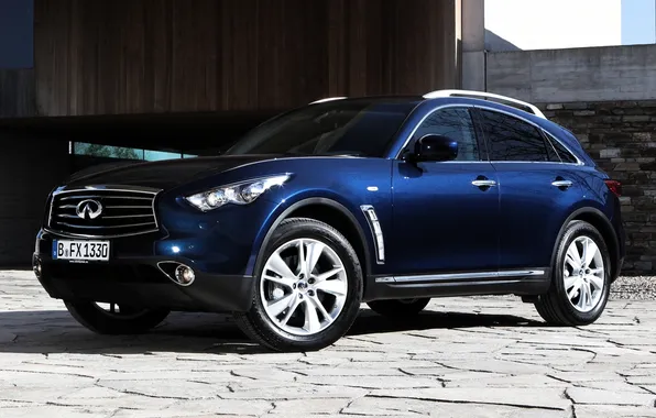 Picture blue, jeep, infiniti, infiniti, the front, crossover, fx30d, cool car