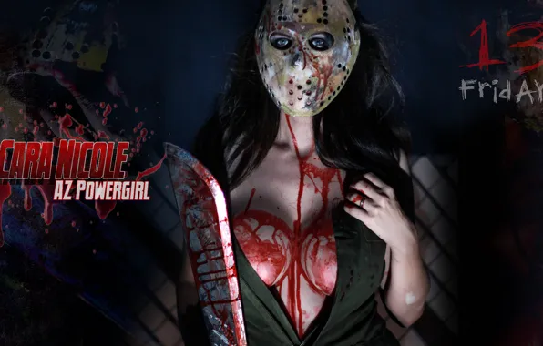 Girl, girl, Friday the 13th, jason, killer, cosplay, cosplay, killer