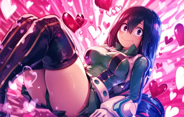 Anime, wallpaper, The Asui TSU, Frappe, my hero academia, The hero, My hero academy, froppy