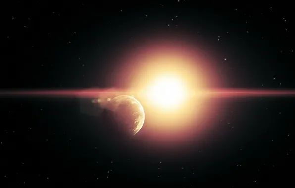 The sun, stars, space