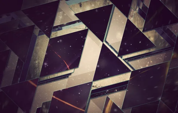 Picture abstraction, Wallpaper, triangles, hq Wallpapers