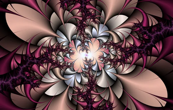 Abstraction, fractals, spiral, fractal, symmetry, abstract background, tightening