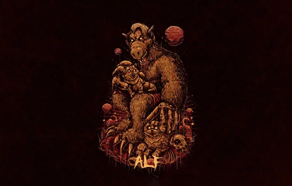 Minimalism, Figure, Art, Art, Helix, Character, ALF, Alf