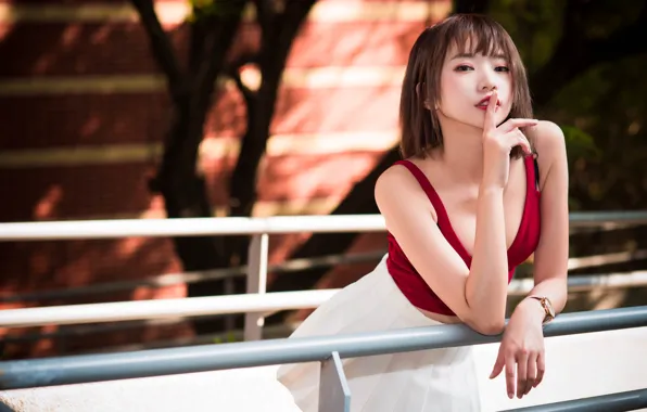 Picture girl, portrait, Asian