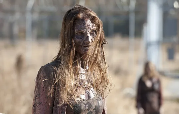 Picture zombie, undead, female, The Walking Dead, makeup