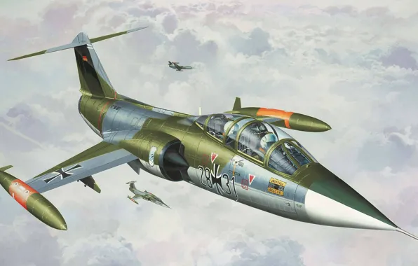Picture figure, Lockheed, fighter-interceptor, Starfighter, F-104
