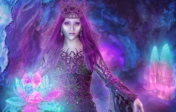 Look, girl, crystals
