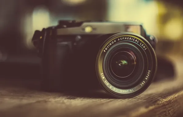 The camera, bokeh, Fuji