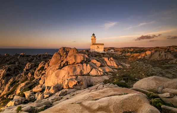 Lighthouse, Italia, Sardinia, The lighthouse of Capo Testa