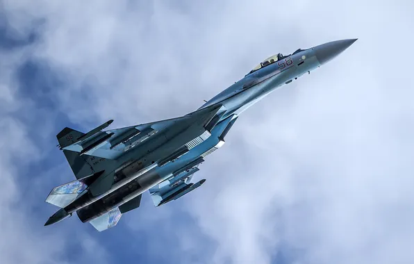 Picture aircraft, military, aviation, Su-35