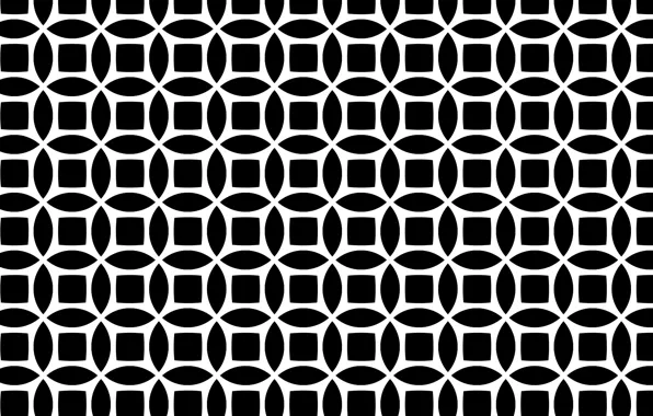White, black, circular, seamless