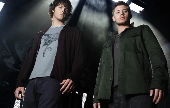 Picture guys, actors, brothers, men, Supernatural, Jensen Ackles, Supernatural, Dean Winchester