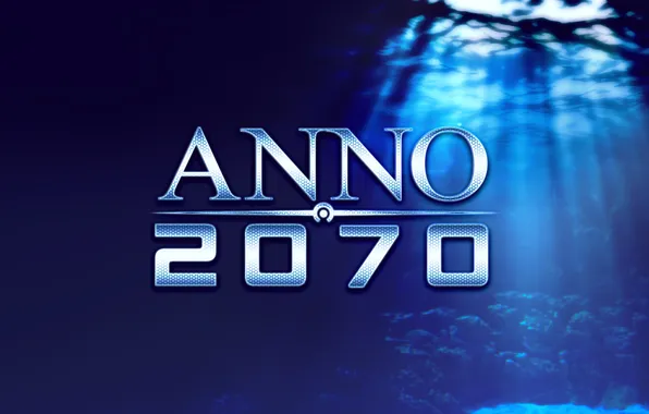 Under water, blue background, anno2070