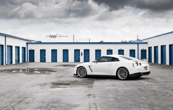 Picture white, 360forged, R35, Nissan GT-R