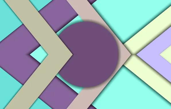 Triangles, round, shadows