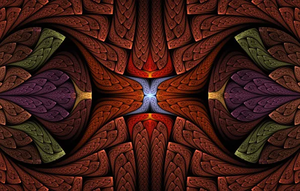 Pattern, paint, the volume, symmetry