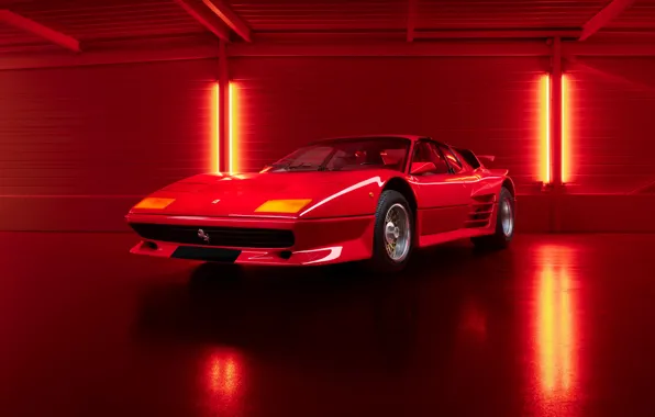 Ferrari, Ferrari, Turbo, Twin Turbo, 512 BB, Ferrari 512, red Ferrari, King