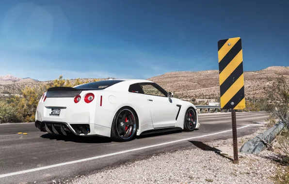 Picture sign, tuning, back, Nissan, nissan gtr