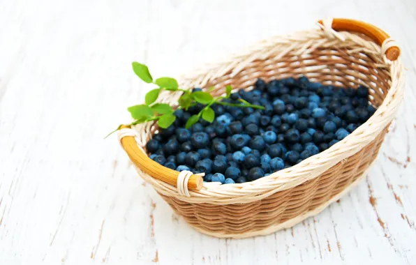 Berries, table, harvest, blueberries, basket, Olena Rudo