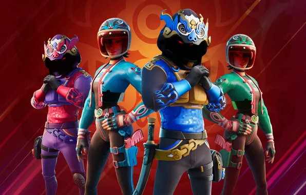 Picture background, characters, Fortnite