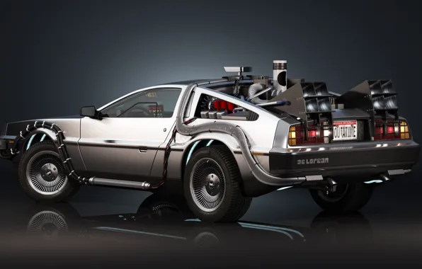 Delorean, Back to the Future, Time machine, Time machine