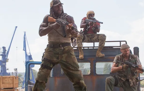 Picture Randy Couture, Terry Crews, Wesley Snipes, The Expendables 3, The expendables 3