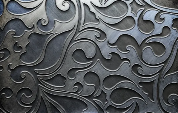 Picture metal, pattern, silver, metal, texture, background, pattern, steel