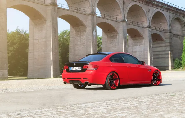 Red, BMW, Tuning, BMW, Red, Drives, Coupe, E92