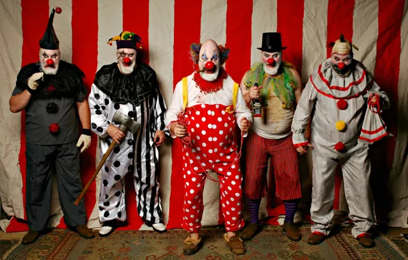 Picture background, people, Clowns, Circus Xavier
