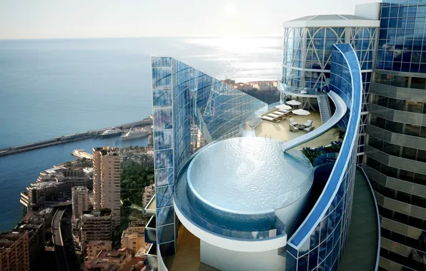 Picture the city, design, home, pool, structure