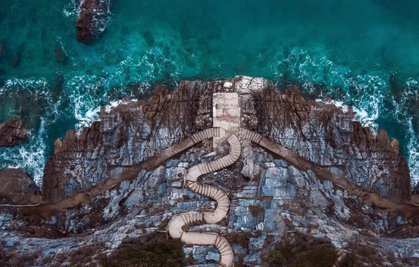 Picture Greece, Ladder, Greece, Shoreline, Stairs, Thessaly, Thessaly, Shoreline