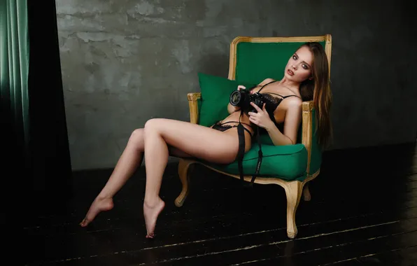 Pose, Girl, the camera, Sergey Yakubitskiy, Kate Kotaro, Sergey Jakubicki