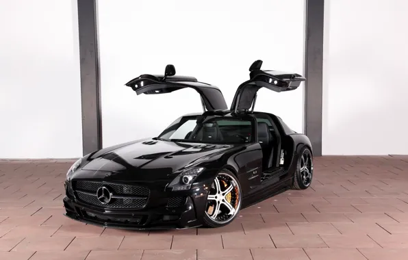 Picture tuning, Mercedes-Benz, drives, Mercedes, AMG, Coupe, SLS, the front