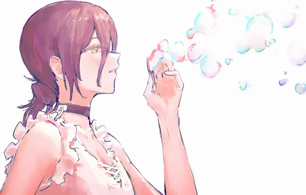 Girl, bubbles, Chainsaw Man, Pray