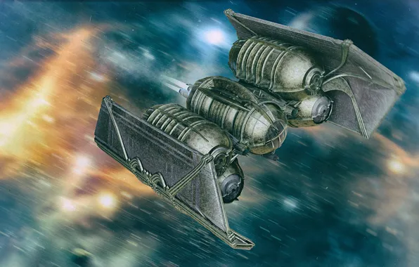 Flight, flame, transport, camera, tie interdictor steampunk fantasy