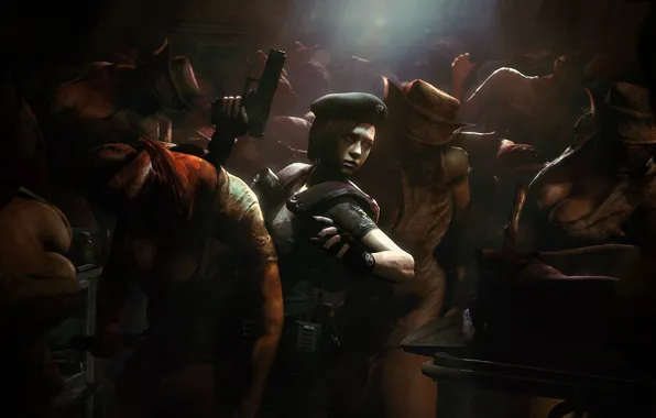 Crossover, Silent Hill, Jill Valentine, nurse, Bubble Head Nurse