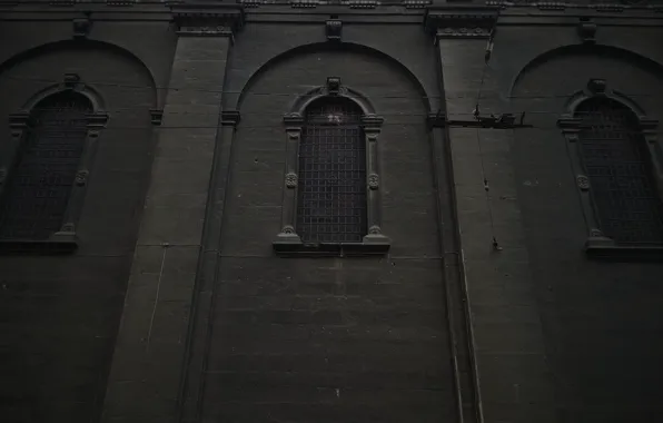 Dark, City, Black, Perspective, Architecture