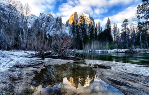 United States, California, Mariposa, Colors of Winter