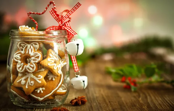 Picture decoration, New Year, cookies, Christmas, happy, Christmas, New Year, Merry Christmas