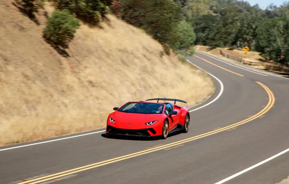 Lamborghini, supercar, Spyder, 2018, Performante, Huracan, North America version